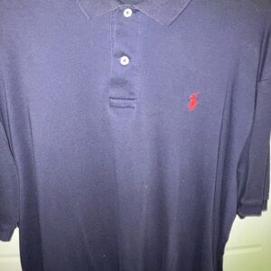 Classic, Ralph Lauren, short sleeve men’s shirt size large navy blue